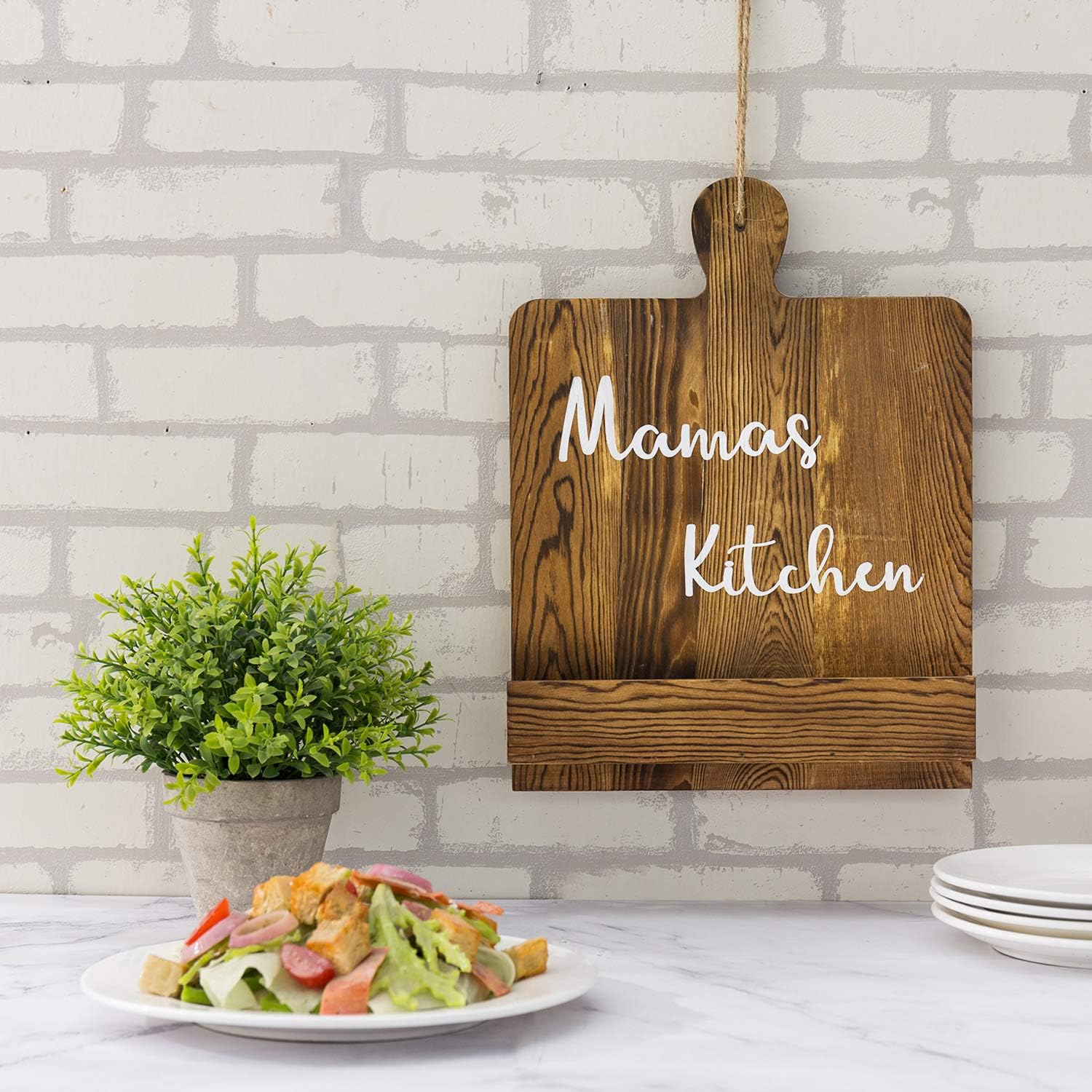 Rustic Kitchen Cookbook Stand