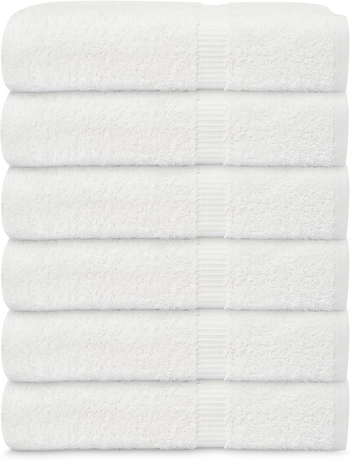 Quick Drying 6-Pack Cotton Bath Towels for Home Gym Pool