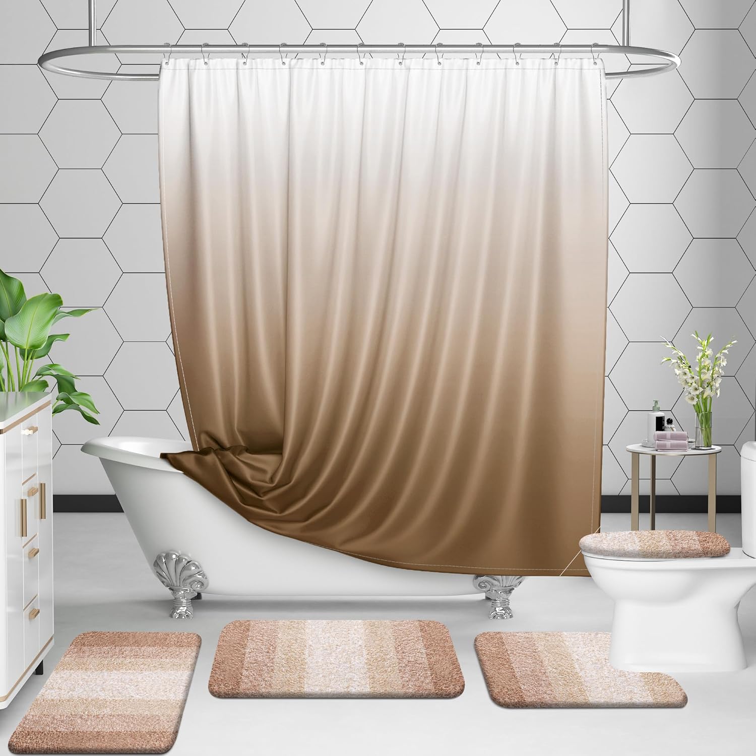 Luxurious Bathroom Rugs Set