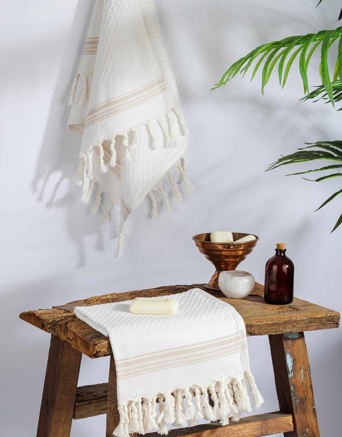 DEMMEX - Luxury Waffle cotton Bubbles Turkish Hand Towels