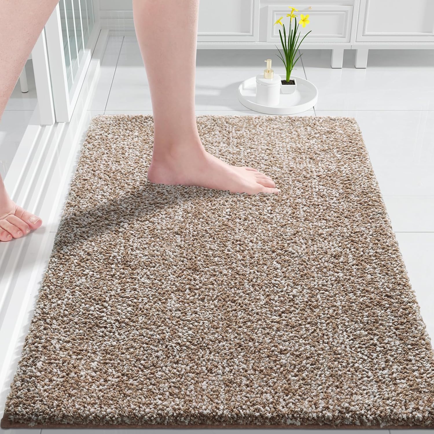 Yimobra Bath Rug - Ultra Soft Non-Slip Water-absorbent 32x20 Machine Washable
