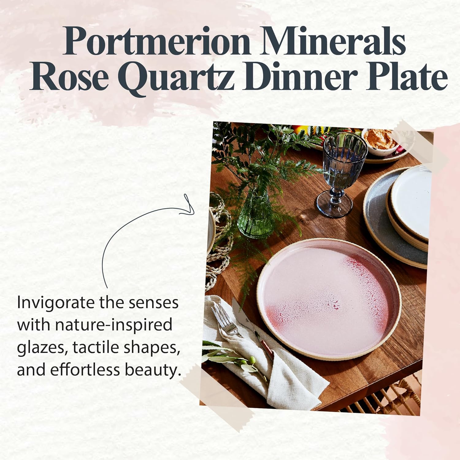 Stylish Portmeirion Minerals Dinner Plate Set