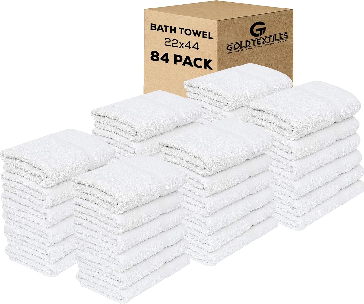 84-Piece Eco-Friendly Bath Towels