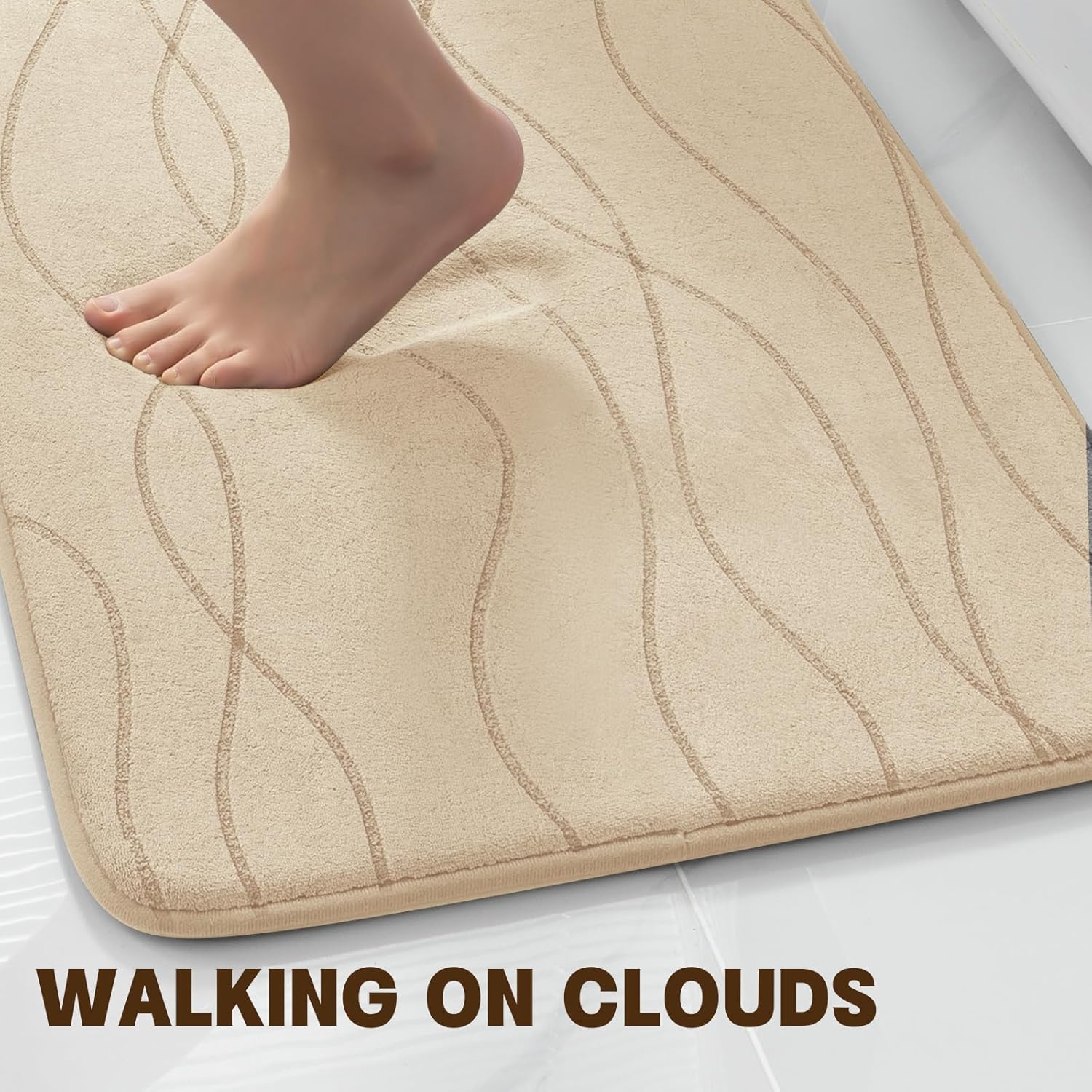 YIHOUSE Memory Foam Bathroom Rugs