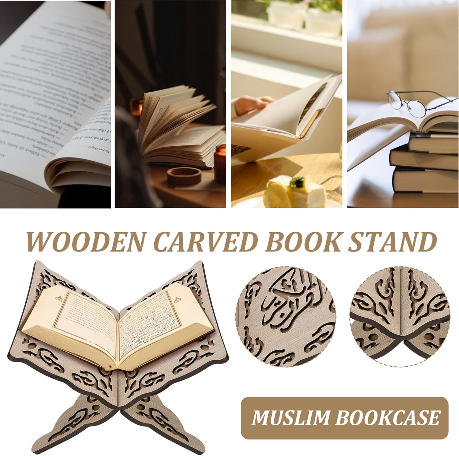 Reliable Quran Holder for Comfortable Reading Posture with Elegant Design
