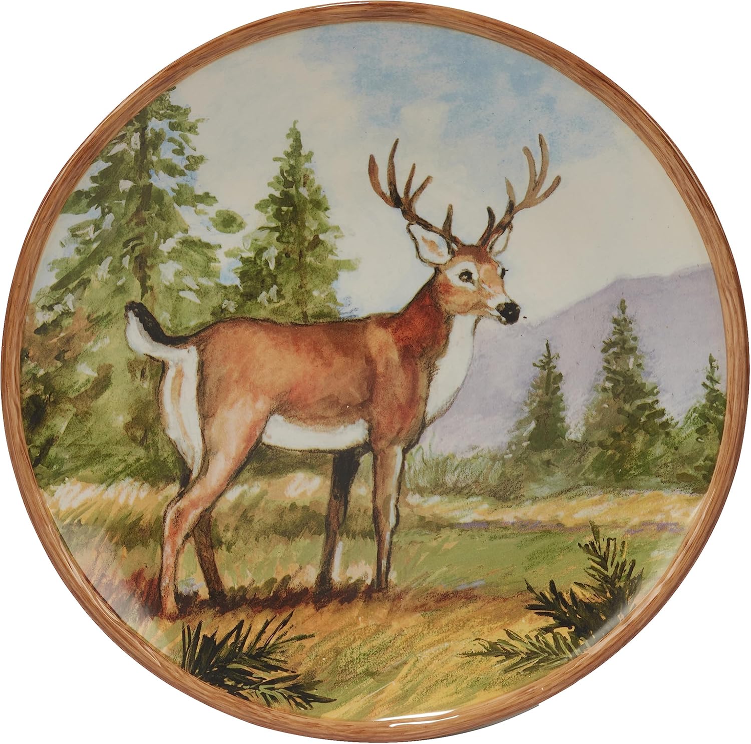 Elegant Mountain Summit Dinner Plate Set