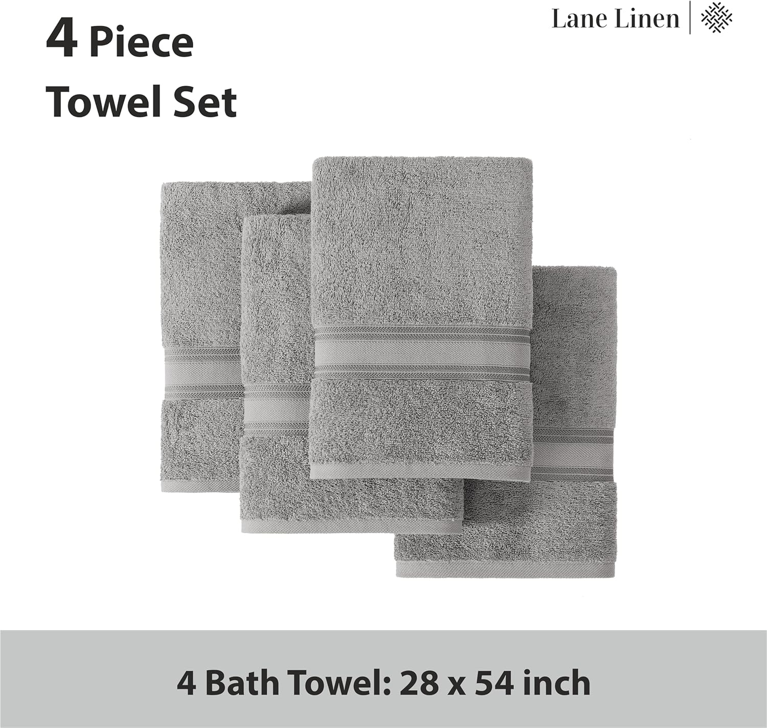 Luxury 100 Cotton Bath Towels - Zero Twist High Absorbency Cloud-like Softness