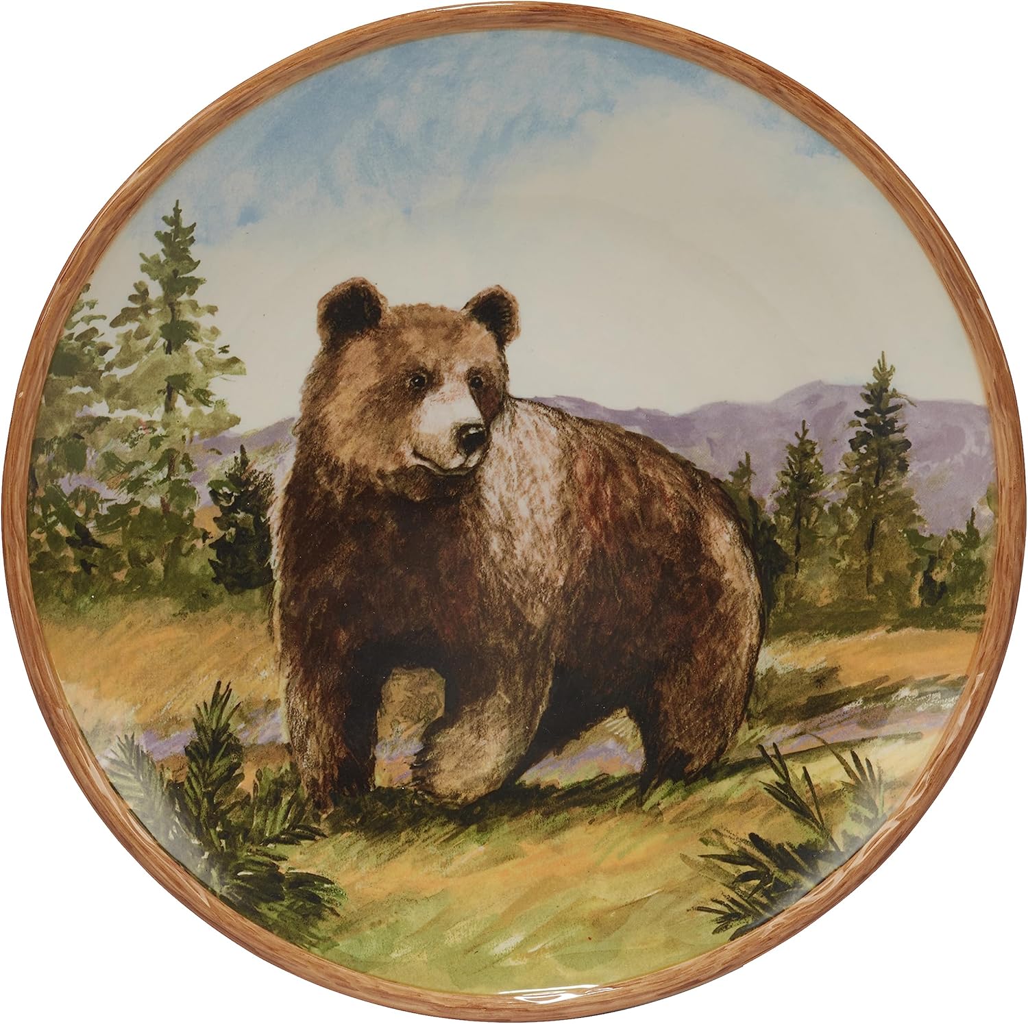 Elegant Mountain Summit Dinner Plate Set