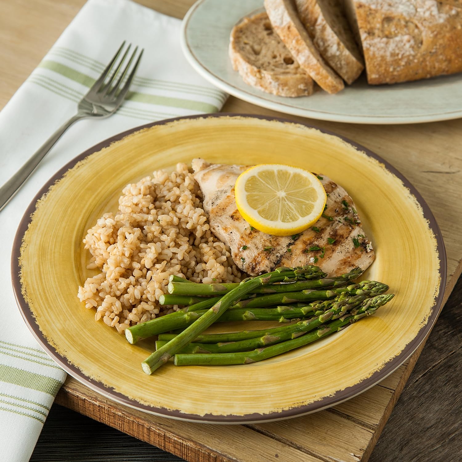 Melamine Dinner Plate - Rustic Pottery Style