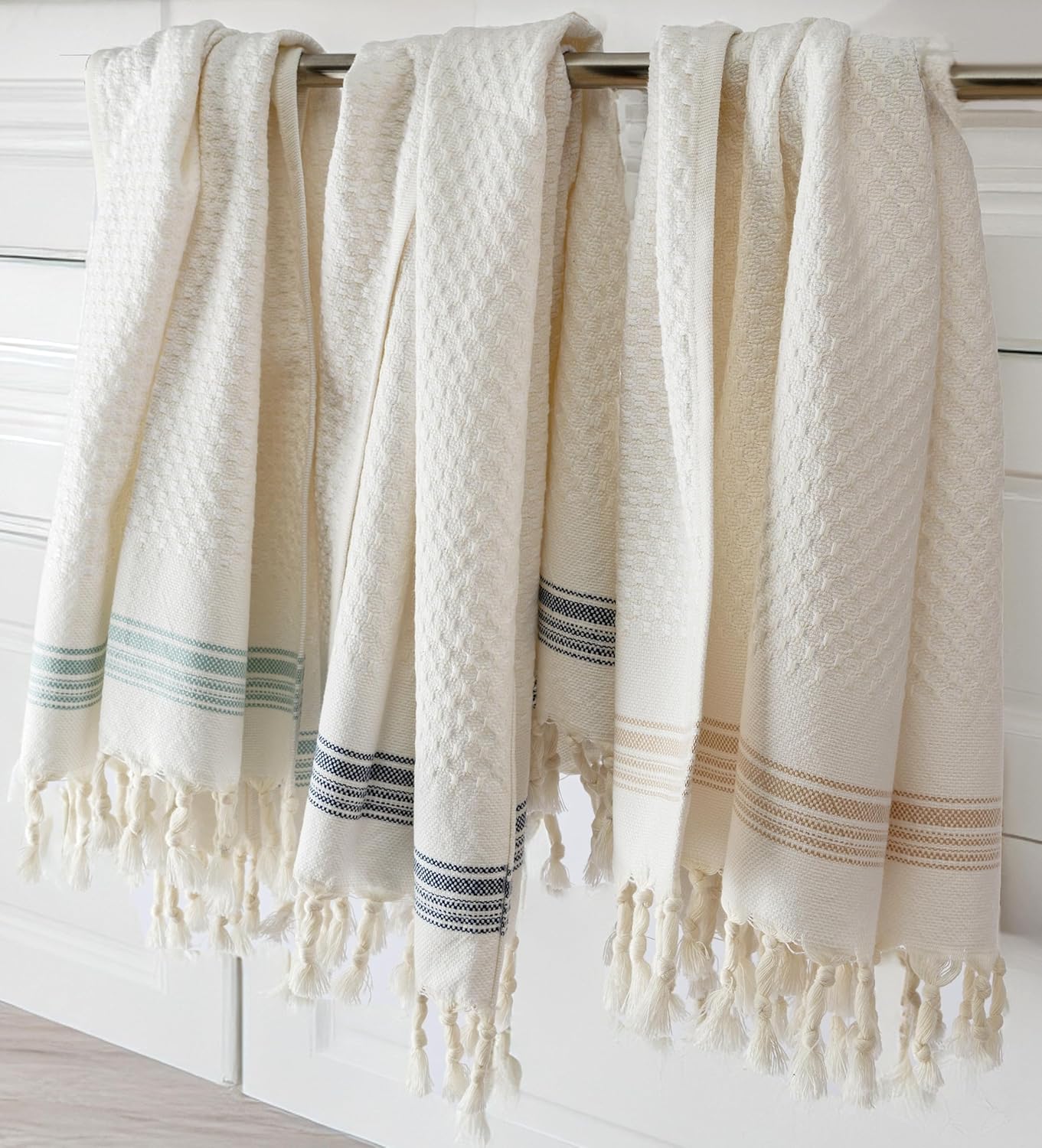 DEMMEX - Luxury Waffle cotton Bubbles Turkish Hand Towels