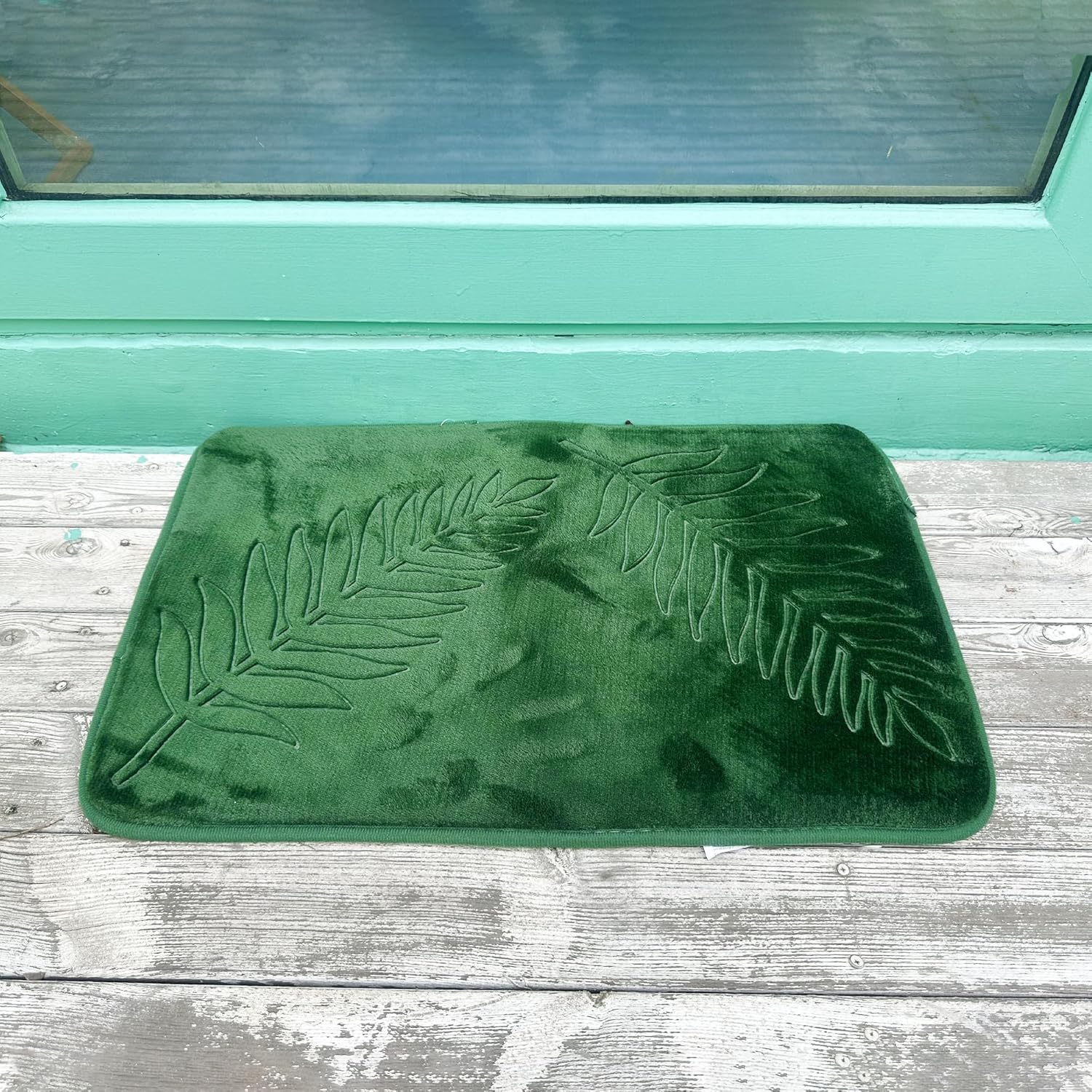Voofly Memory Foam Bath Mat 32 X 20 Green