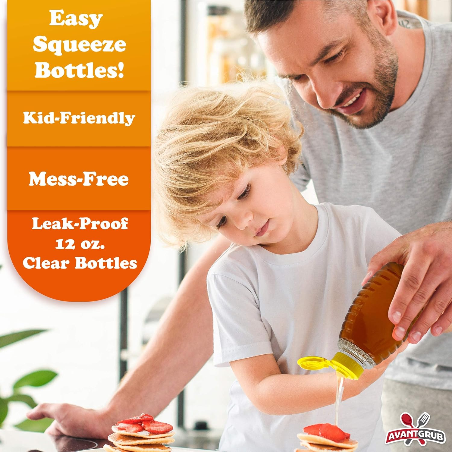 6-PK Easy-Squeeze Honey Bottles