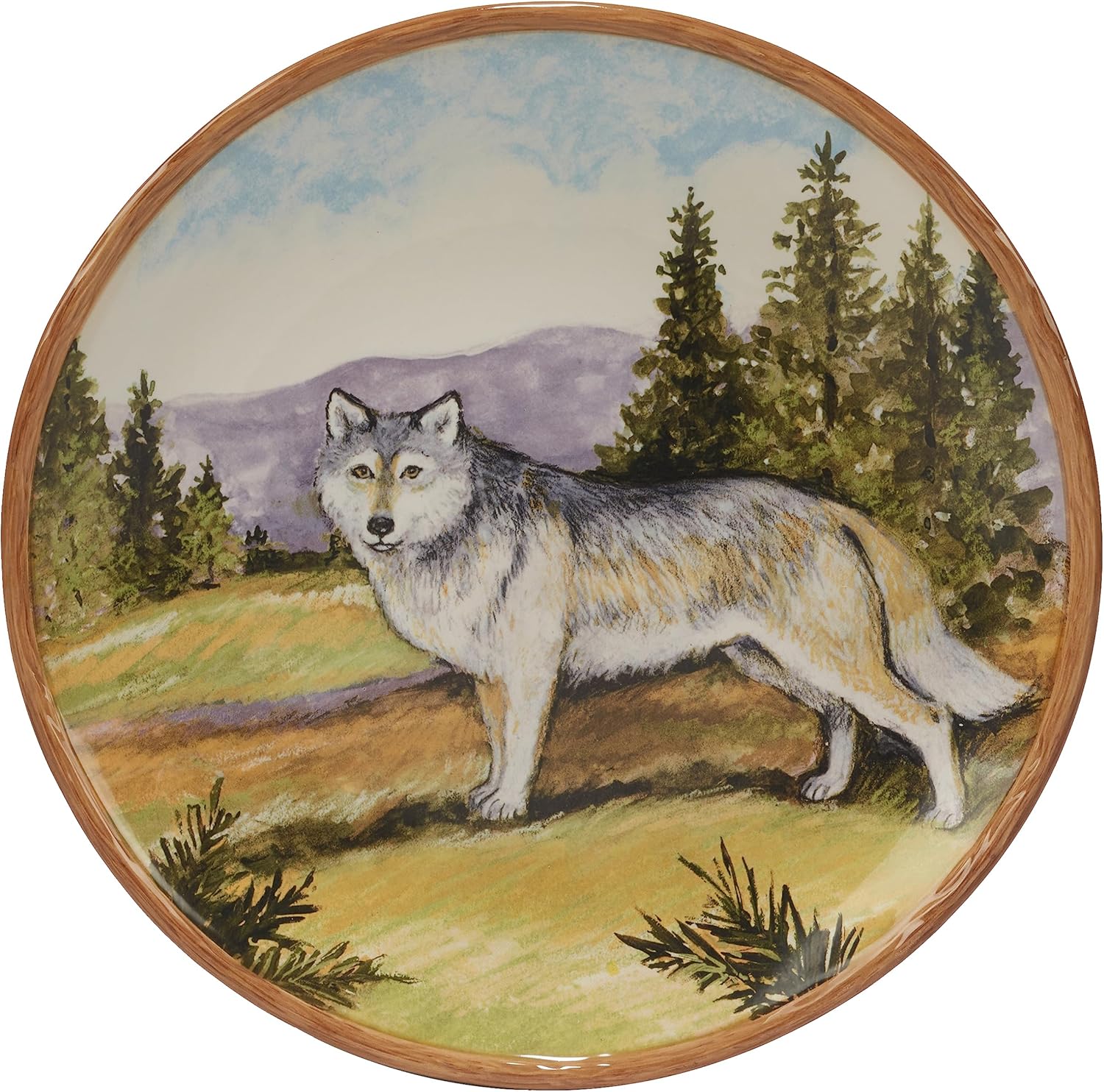 Elegant Mountain Summit Dinner Plate Set