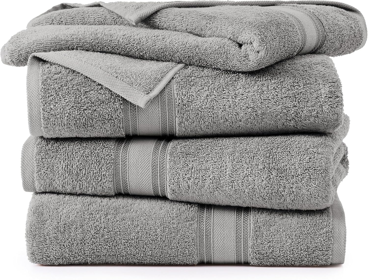 Luxury 100 Cotton Bath Towels - Zero Twist High Absorbency Cloud-like Softness