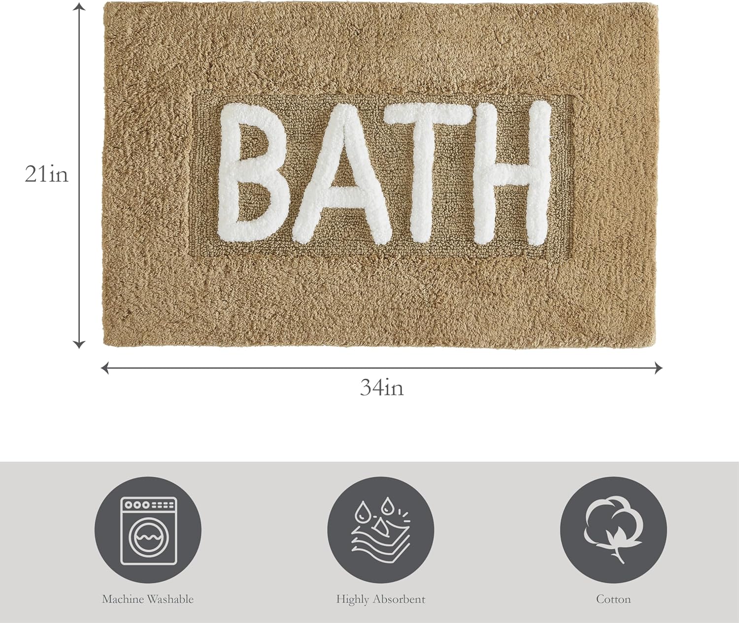Luxury Soft Cotton Bath Mat for Relaxation