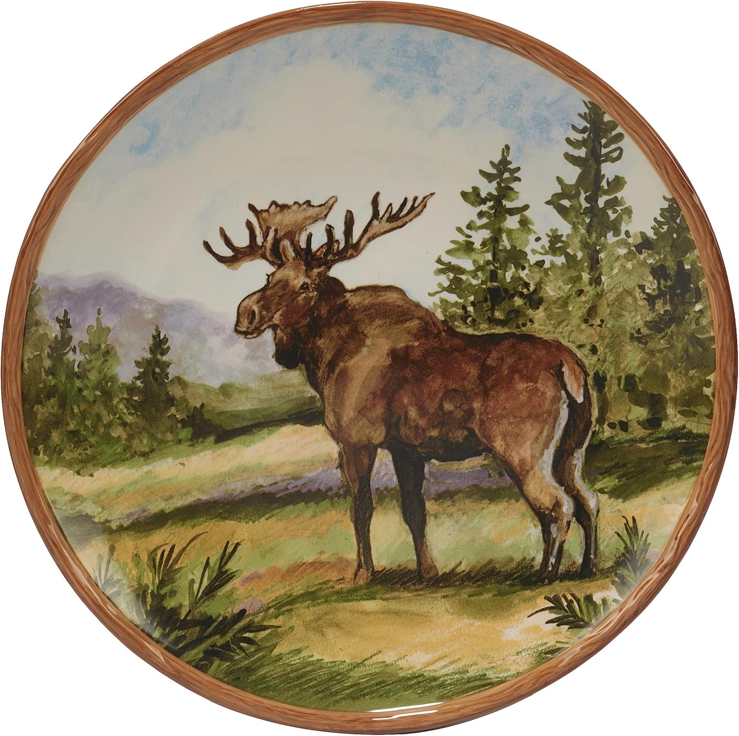 Elegant Mountain Summit Dinner Plate Set