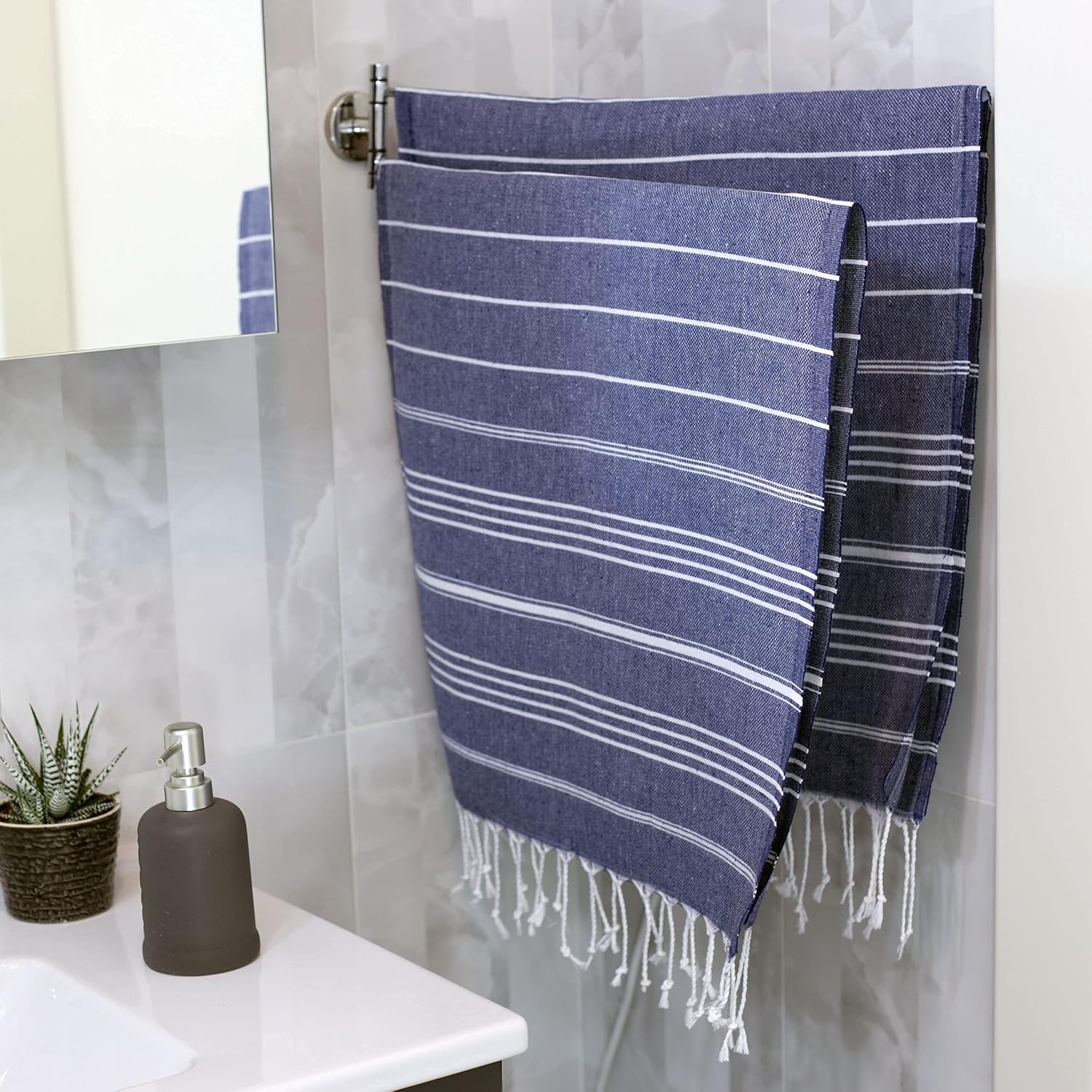 Clotho 4-Piece Turkish Cotton Hand Towels Set 18x40 inches