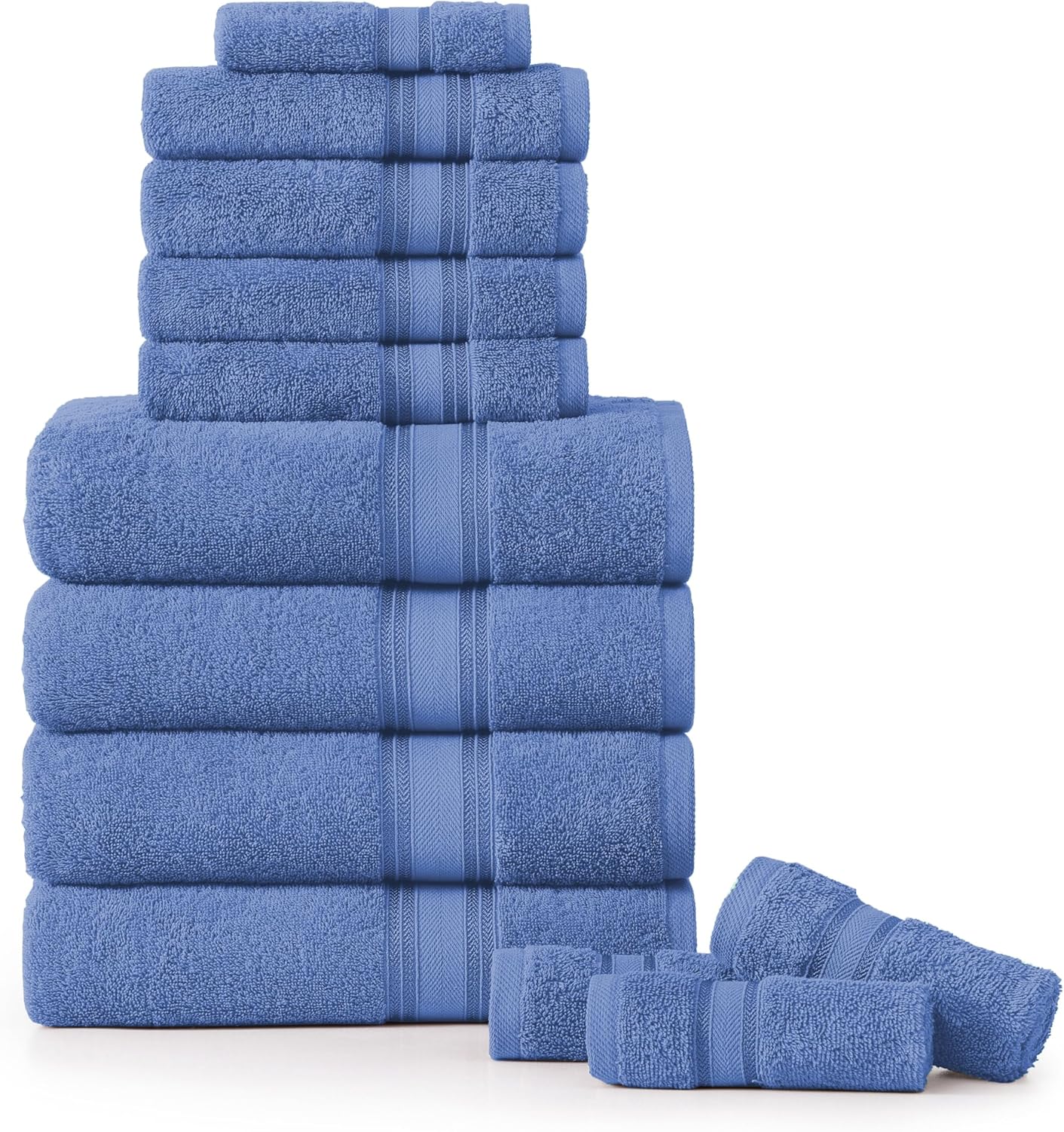 Luxury Bath Towels Set 12 Piece soft quick dry 100 cotton