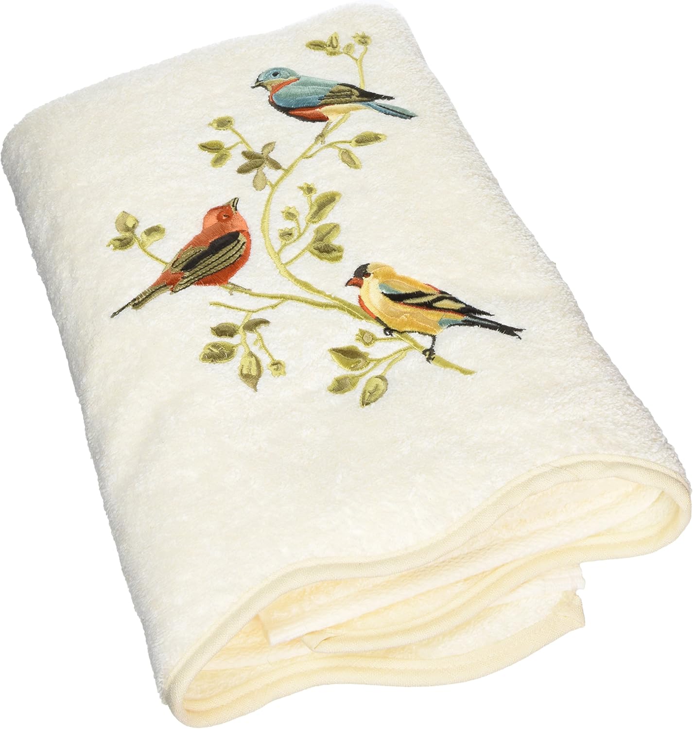 Avanti Linens Bath Towel Soft Absorbent 100 Cotton Premier Songbirds Collection
