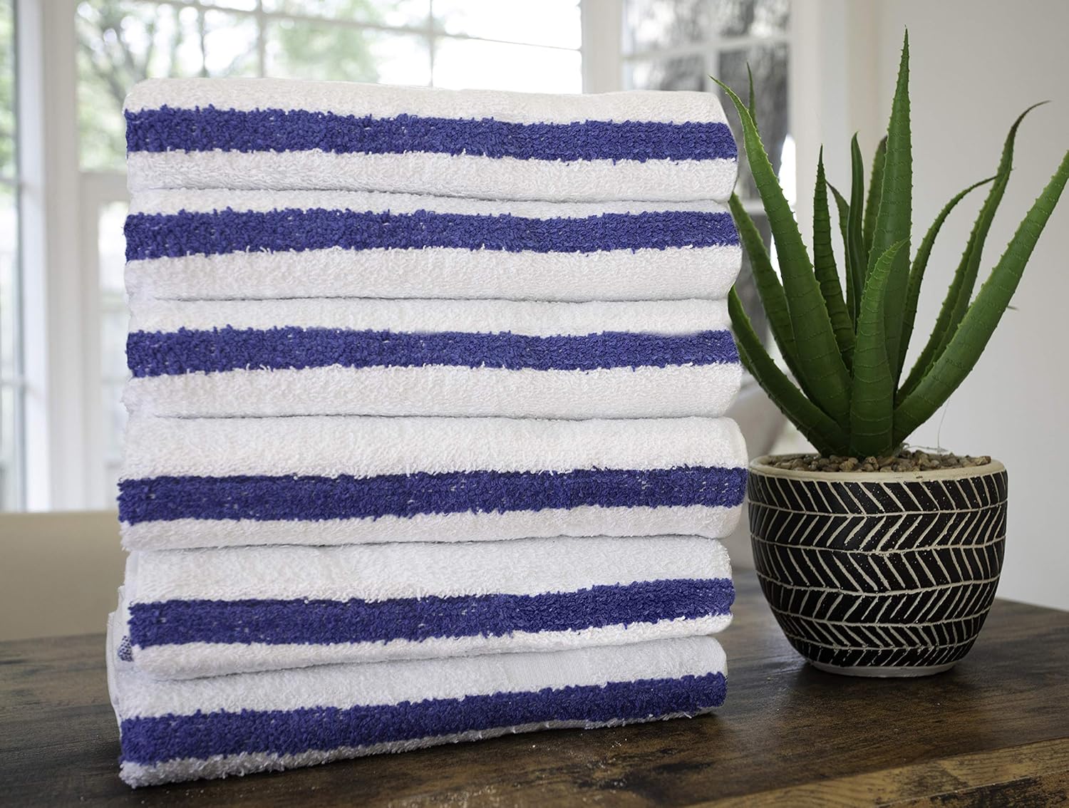 Pacific Linens Premium Ultra-Soft Cotton Bath Towels 24 Pack 22x44