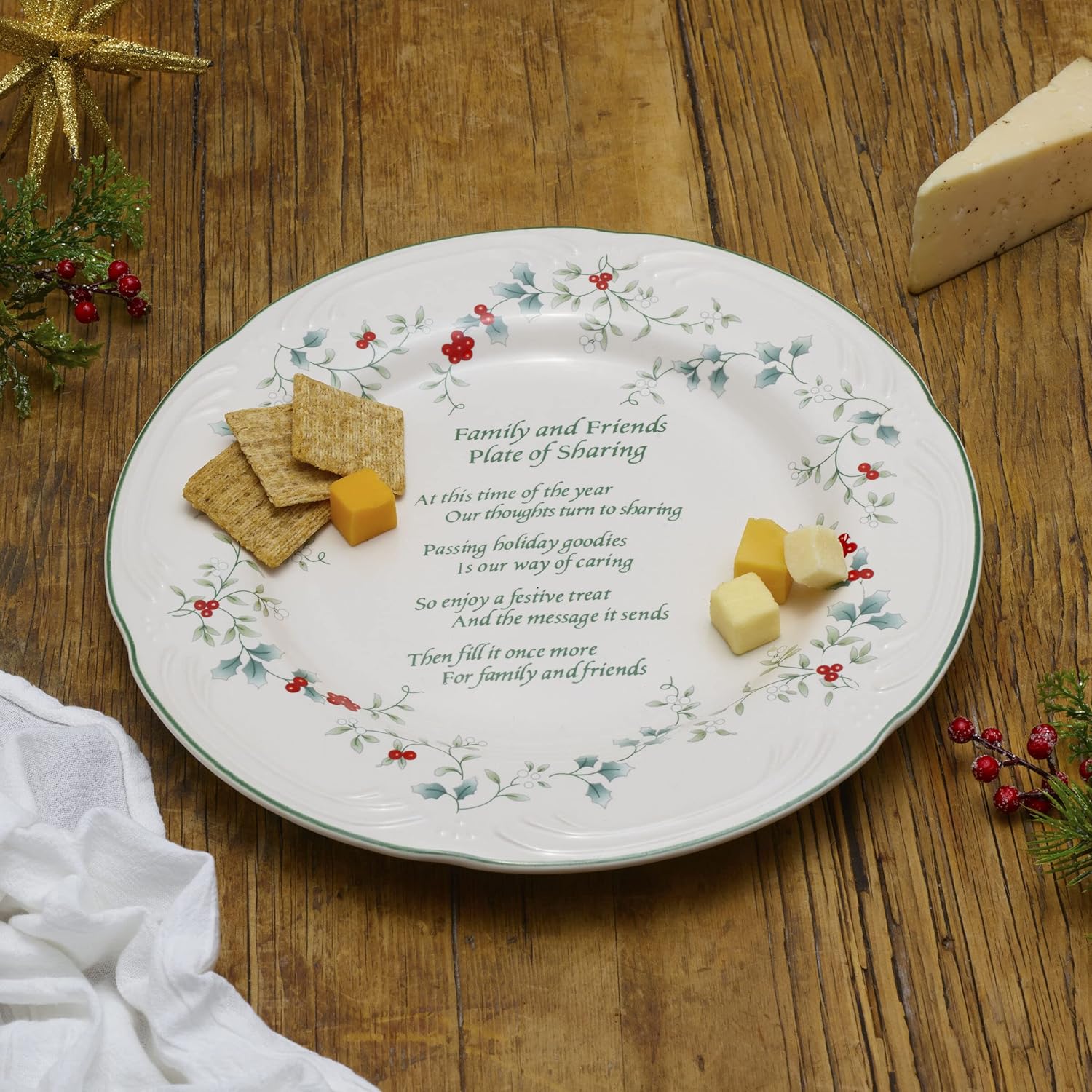 Pfaltzgraff Winterberry Friends and Family 12-Inch Plate - Perfect for Sharing
