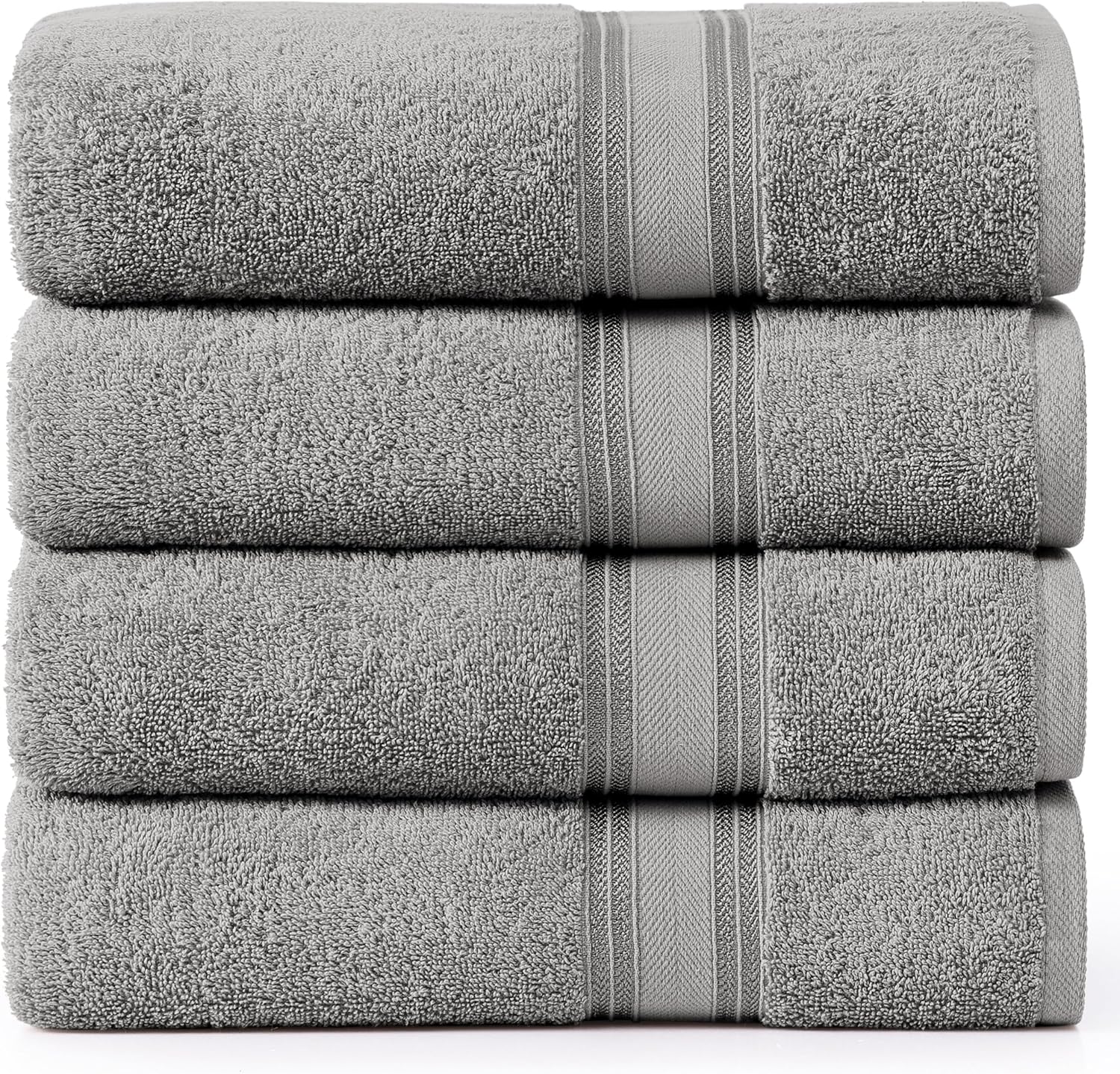 Luxury 100 Cotton Bath Towels - Zero Twist High Absorbency Cloud-like Softness